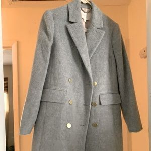 J. Crew Heather Grey Trench Coat